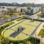 Three Sixty South Bay sports court drone shot